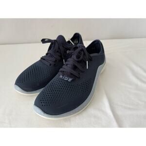 Crocs Men's Lite Ride 360 Pacer Lace Up Sneaker, Navy Blue, Size 10